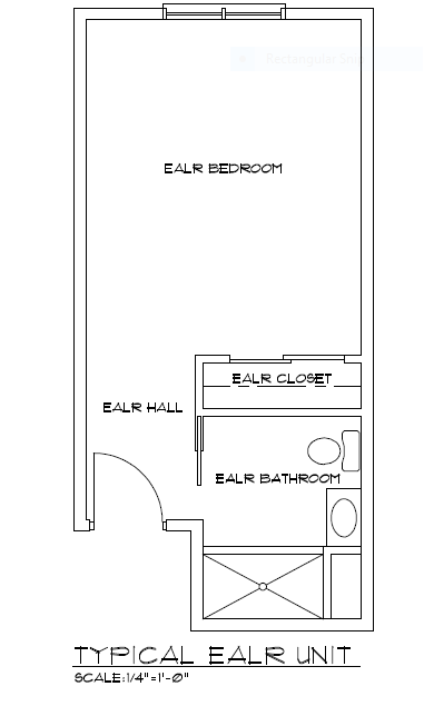 typical ealr unit floor plan
